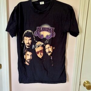 Vintage 90s Alabama Band Graphic Black T-Shirt